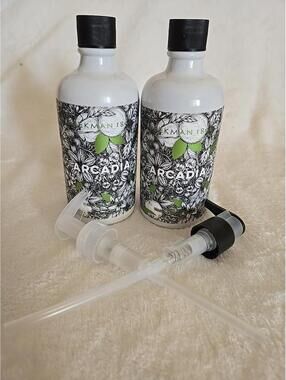 Beekman Set ARCADIA 1802 Goat Milk Hand & Body Wash & Lotion 12.5 oz New Sealed